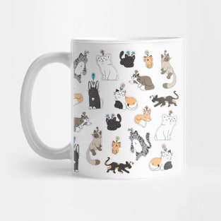 Cat Flower Party Mug